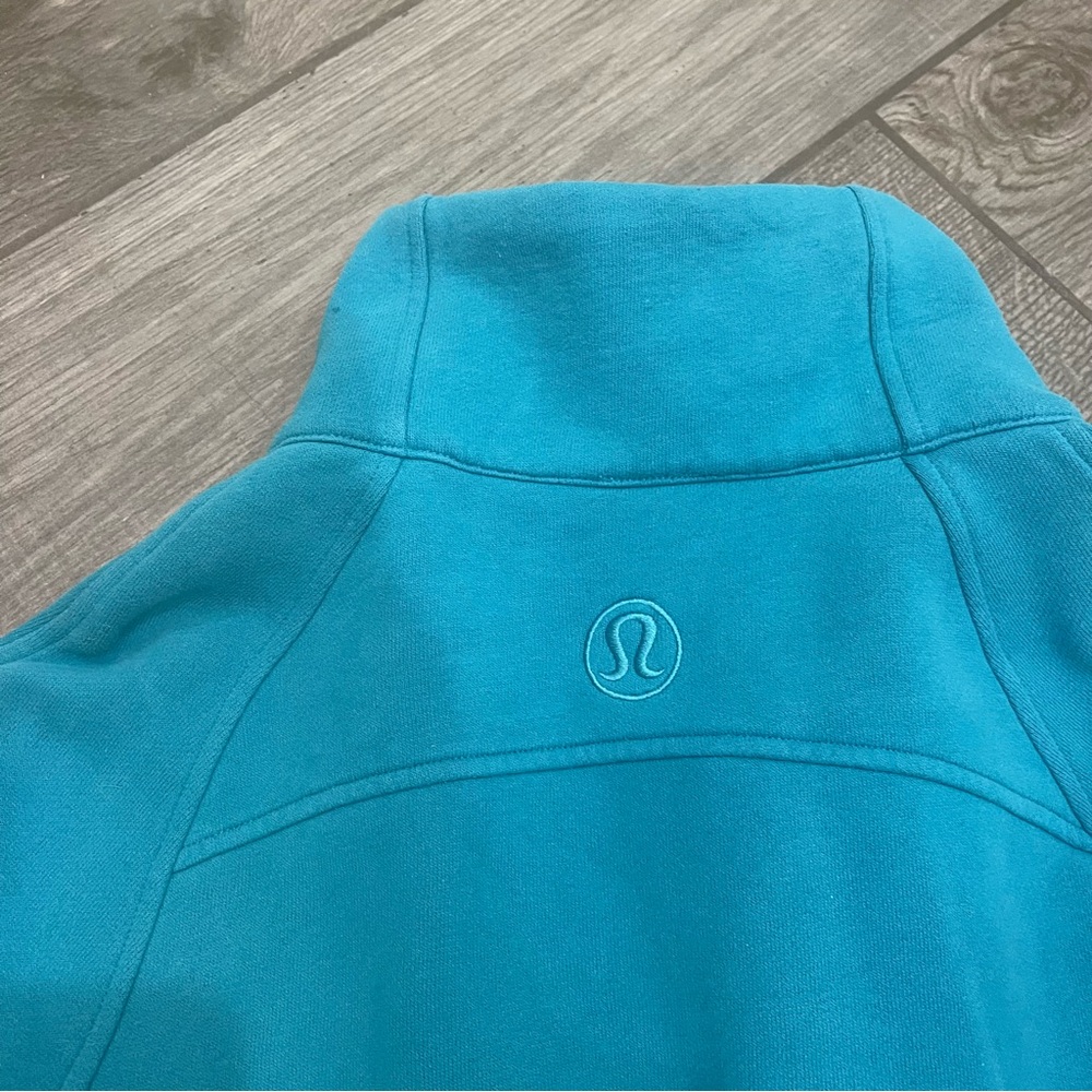 Lululemon Scuba Oversized Funnel Neck Half Zip Oceanic Blue - Picture 6 of 6